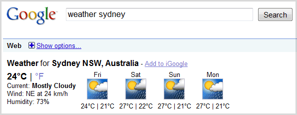 google-weather-sydney